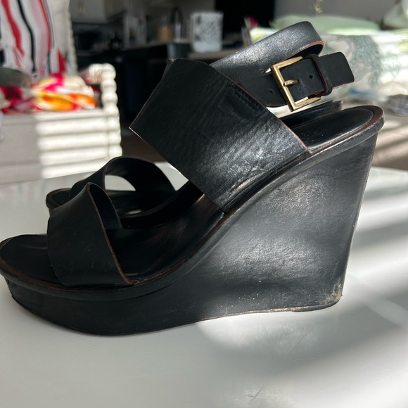 Tory Burch black wedges - Picture 3 of 7